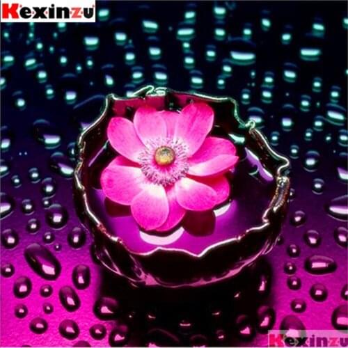 Full Square/Round Drill 5D DIY Diamond Painting"Pink petals"3D Embroidery Kit Cross Stitch Rhinestone Mosaic Home Decor Gift Y33