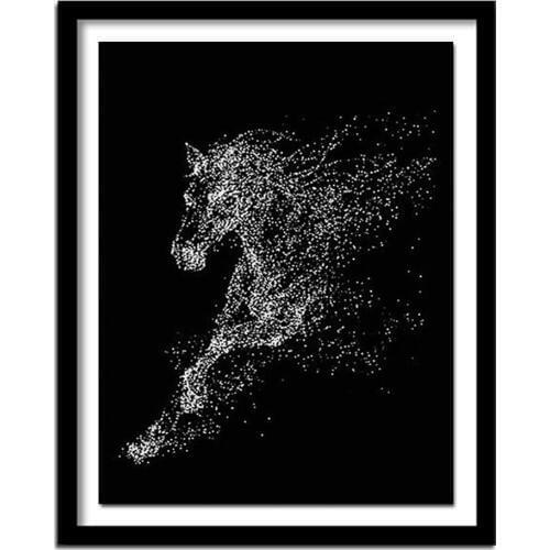 Diamond Painting Horse Diamond Embroidery Sale Full Round Resin Drill Rhinestone Painting Home Decor