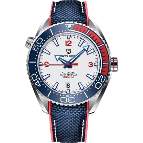 PAGANI DESIGN Classic Luxury Mens Automatic Watch Sapphire Glass Mechanical Wristwatch Stainless Steel 100M Waterproof Watches