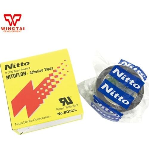 Nitto Adhesive Tape 903UL T0.08mm*W38mm*L10m Nitoflon Denko PTFE Film Tape for Heat Sealing Industry Nitto Tape