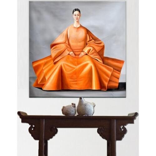 Korean Japanese Canvas Painting East Classical Woman Art Wall Pictures For Living Room Home Decor Meditate HD Posters And Prints