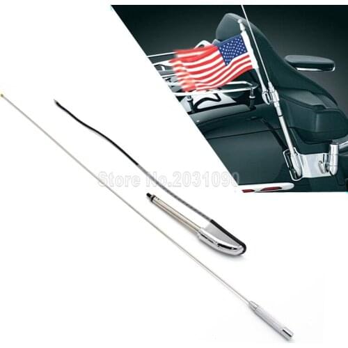 Motorcycle Chrome Antenna For Honda GL1800 2001-2014 Motorcycle Antenna Kit Audio Navi Comfort GL 1800 Glodwing