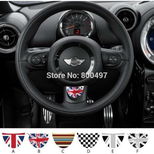 10 x Newest Car Decal Steering Wheel Customized Made Decal Set For MIni Cooper Clubman Roadster Countryman Paceman Coupe jcw