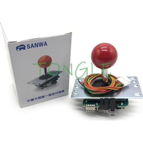 Original Brand New JLF-TP-8YT Japan Sanwa Joystick fight rocker with Ball Top Handle Arcade Joystick Part 4 & 8 Way Adjustable
