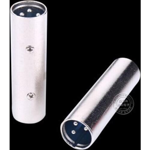 Common XLR 3 Pin Male To Male Adapter XLR 3 Pin Plug Coupler Nickel Plated Audio Microphone DJ Adapter Gender Changer