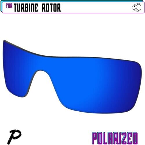 EZReplace Polarized Replacement Lenses for - Oakley Turbine Rotor Sunglasses - Navy P