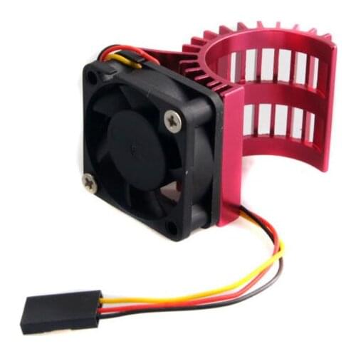 RC HSP Red Alum 380 390 Motor Heat Sink DC 7.2V Brushless Fan For 1:16 Truck