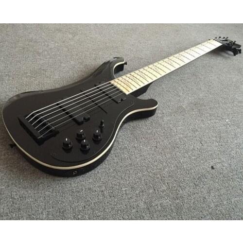 Rickenback custom 6 strings 4003 bass guitar black ricken bass Free Shipping 6 string 4003 fireglo bass