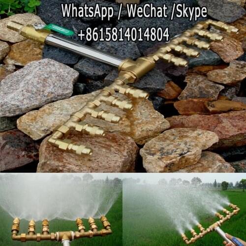 Garden sprayer brass multi-head agricultural irrigation sprinkler spray cooling down adjustable bullet nozzle