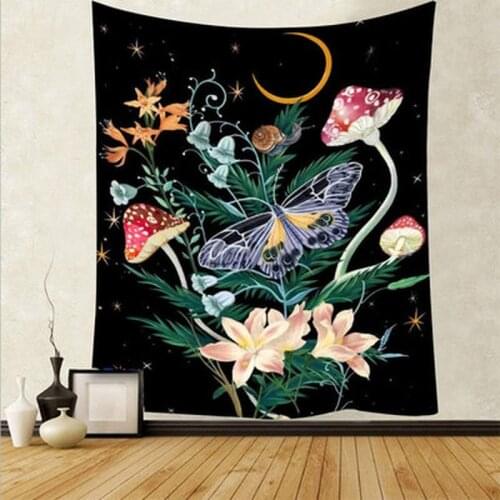 Nordic Psychedelic Hanging Fabric Background Wall Covering Home Decoration Wall Blanket Tapestry Bedroom Wall Hanging 95*73cm