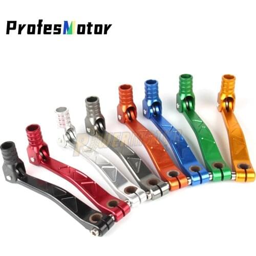 CNC Folding Aluminum Folding Gear Shift Lever Fit For ATV Dirt Bike Pit Bikes Gear Lever Motorcycle Motocross