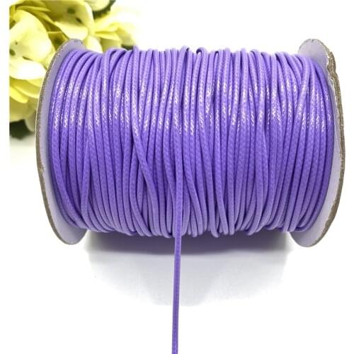 0.8/1.0/1.5/2.0mm Waxed Cotton Cord Waxed Thread Cord String Rope For Jewelry Making DIY Bracelet Necklace Accessories #07