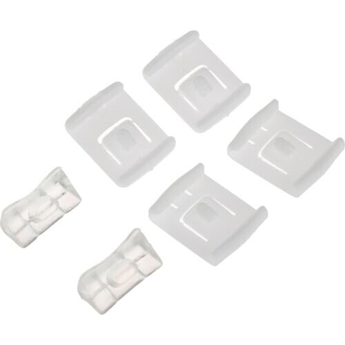 6pcs/pack White Plastic Seat buckle Clip Runner Guide 435881203A C10 For MK1 MK2 MK