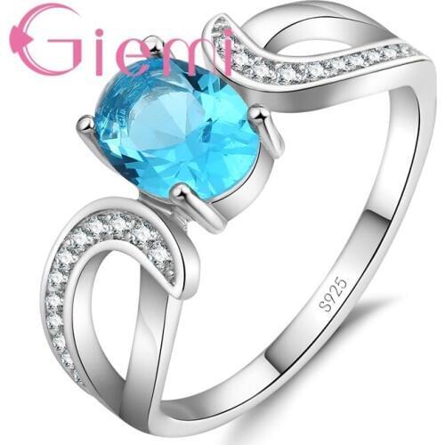 Newest Top-Rated 925 Sterling Silver Jewelry Paved Oval Shape Cubic Zirconia CZ Rings for Women Ladies Birthday Love Gifts