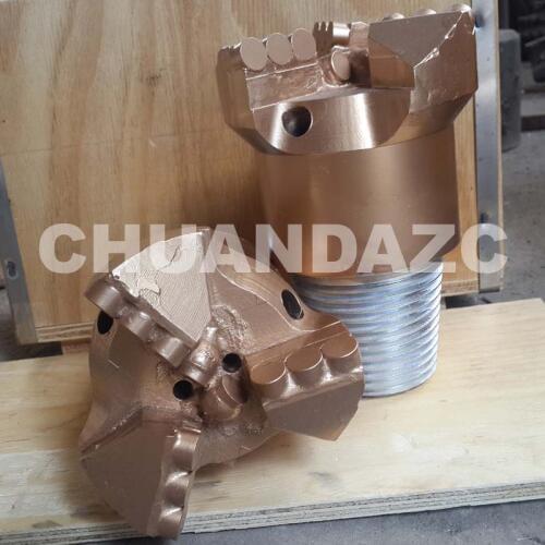 112mm PDC cutters 3 drag drill bit for oil and well drilling/pdc cutter coal mining step drag bit
