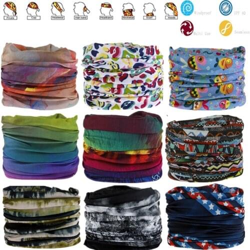 1751-1800 Camouflage Seamless Magic Bandana Buffs Neck Gaiter Paisley Headband Cycling Fishing Tube Face Shield Men Women Scarf