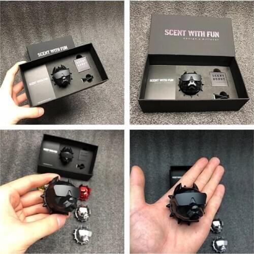 2020 Newest Bulldog Car Perfume with Gift Box Creative Car Air Freshener Auto Vent Clip Car Fragrance Car Freshener