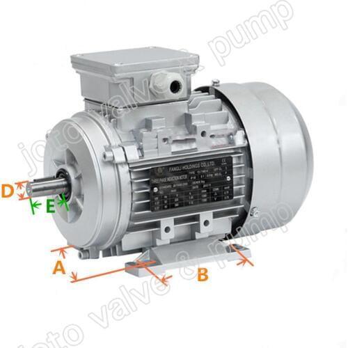 6-pole 0.37KW square motor Y2-71M3-6 aluminum shell three-phase motor copper 370W