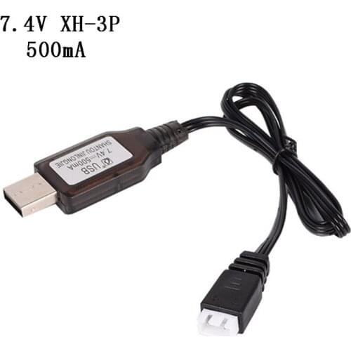 7.4v Charger 2000mA /1000mA/500mA XH-3P 2S Li-ion Electric RC Toys Aircraft Car