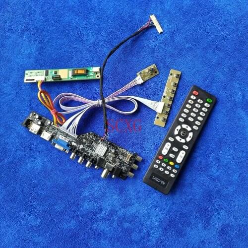 AV VGA USB HDMI-compatible LCD monitor drive board Signal DVB 1CCFL 1440*900 For LTN141BT06/LTN141WD/QD14TL03 30Pin LVDS DIY KIT