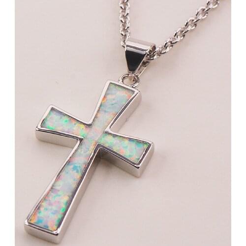 White Fire Opal 925 Sterling Silver Fashion Jewelry Pendant P130