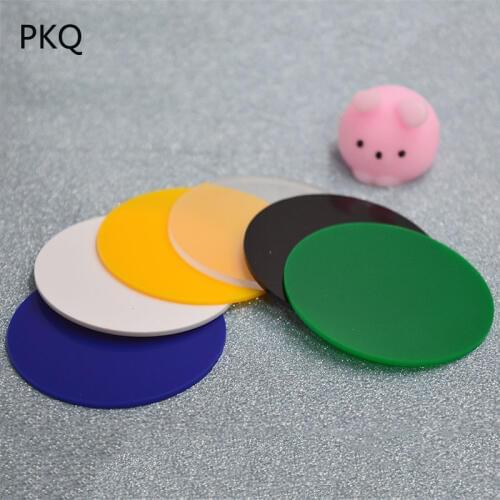 Large Diameter 20/22/24/25/28cm Round Colored Acrylic Sheet DIY Model Making Plexiglass Boards Shutter Hardware