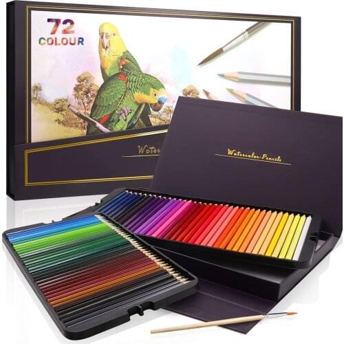 Coloring Pencils 72 Pcs Professional Coloured Pencils Drawing Pencils, Oil-based Water-soluble Artist Pencil Set