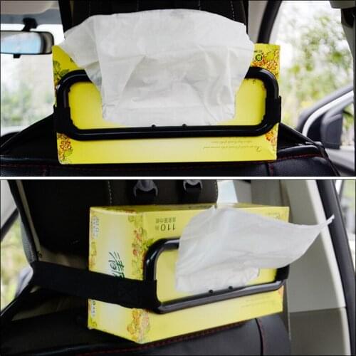 Portable Auto Sun Visor Tissue Box Car Visor Tissue Holder Hanging Paper Towel Clip Napkin Holder Auto Interior Accessories