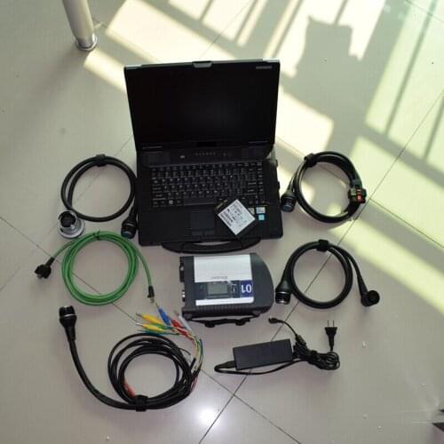Mb star diagnostic tool mb sd c4 with laptop cf-52 toughbook (i5, 4g) installed with 2021.06v ssd mb star c4 software fast
