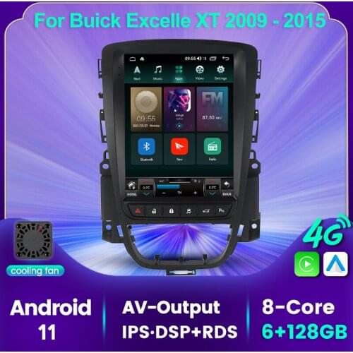 DSP RDS Android 11 6GRAM 128G ROM For Buick Excelle XT 2009 - 2015 Car Multimedia Radio Player Auto Carplay 5GHz WIFI 4G LTE DVR