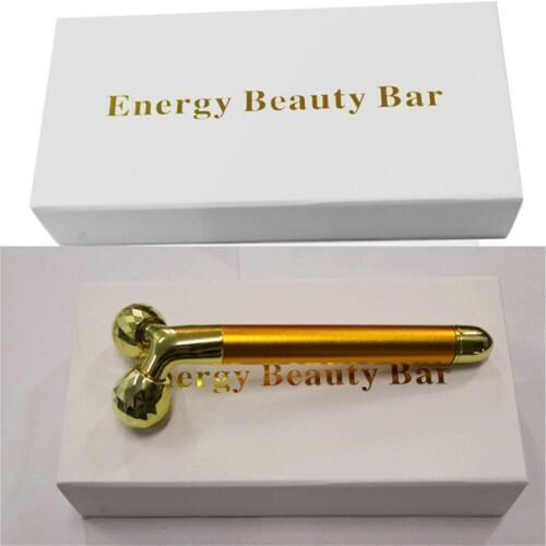 New Style Electric 24k Yellow Golden Rod 3D Wheel Lift Device Pulling Compact Beauty Instrument Chin Face a Generation of Fat