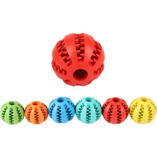Pet Dog Toy Interactive Rubber Ball Pet Dog Cat Dog Chew Toy Ball Tooth Chew Toy Tooth Cleaning Ball Food Dog Toys Pet Products