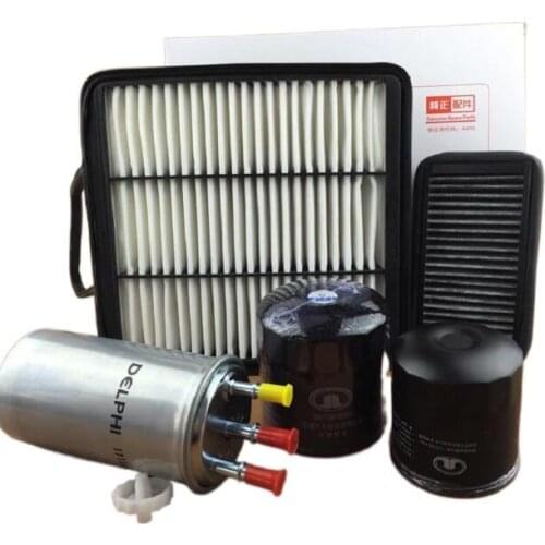 FILTER KIT FOR 2011 2012 Great Wall hover H6 green static 2.0T 4D20 oem:1109110XKZ16A 80292-SDG-W01 1017100-ED01-1 1111400-ED01