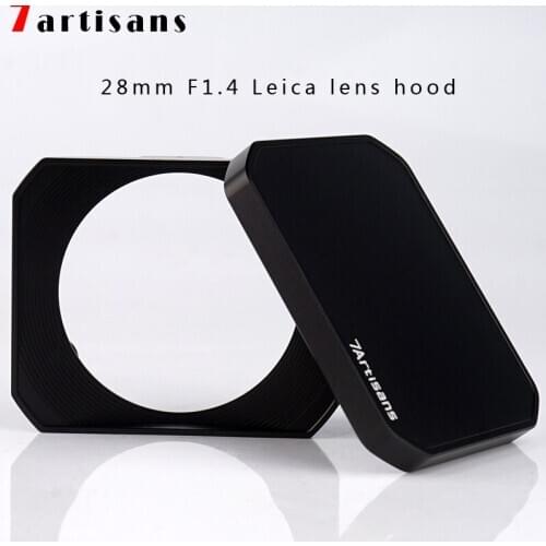 7artisans 7 artisans rectangular metal hood for 7artisans 28mm F1.4 Leica camera lens