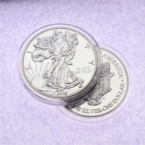 Uncirculated 2013 Philadelphia Mint American Eagle Silver Dollar Coin Free Shipping