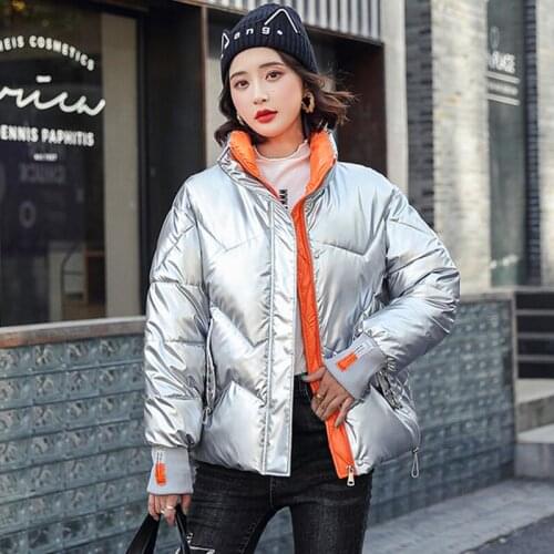 New 2021 Winter Jackets And Parkas For Women Coat Warm Large Size 3XL Thick Casual Fashion Ladies Coats Girl Outerwear Silver