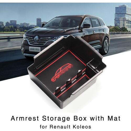 Armrest Storage Box for Renault Koleos 2017 2018 Central Console Glove Tray