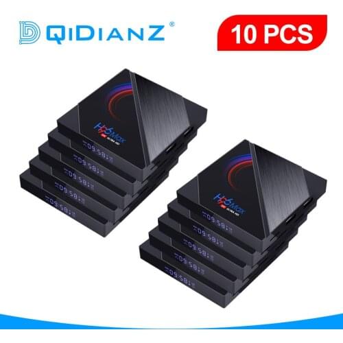 Android 10.0 H96MAX H616 10pcs Smart TV Box Dual WIFI Media Player BT4.0 Fast Set Top BOX PK X96Air HK1MAX
