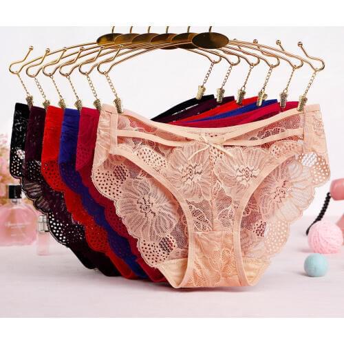 7color Gift beautiful lace leaves Womens Sexy lingerie Thongs G-string Underwear Panties Briefs Ladies T-back 1pcs/Lot wq923