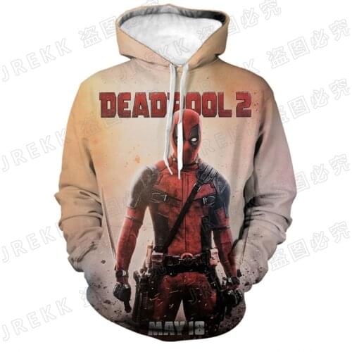 Funny Deadpool 3D Print Hoodies Cool Men Women Children Pullover Long Sleeve Boy Girl Kids Sweatshirts Coat Streetwear Clothing