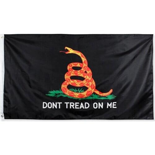 Hanging 90x150cm dont tread on me Tea Party Rattle Snake flag
