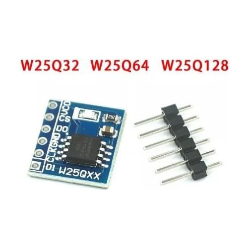 10pcs W25Q32 W25Q64 W25Q128 large capacity FLASH storage module SPI interface BV FV STM32 code