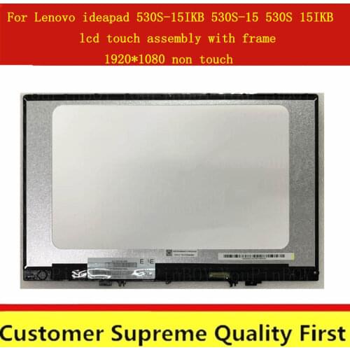 15.6" FHD IPS LCD Screen Display Panel Glass Assembly LP156WF9 SPK1 for Lenovo Ideapad 530S-15IKB 530s-15 81EV Non Touch