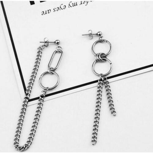 1pair Jin Jimin Earrings Kpop Bangtan Boys Korean Earrings Tassel Long Earring For Men Women Hoop Men Earrings Punk