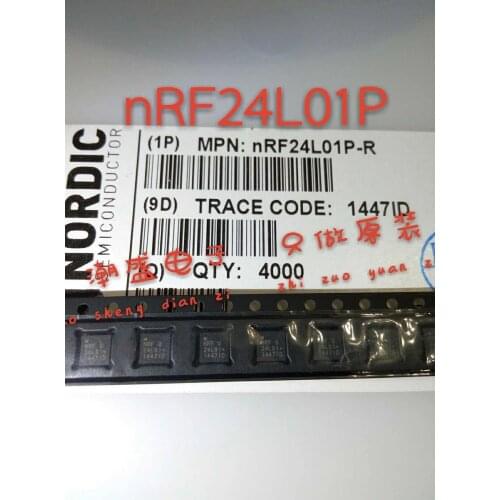 10PCS NRF24L01P NRF24L01P-R QFN ultra-low power 2.4GHz wireless radio frequency IC brand new original