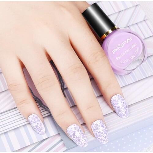 26 Color 10ml Nail Art Template Stamp Stamping Painting Varnish French Tip Painting Printing Desgin Image Manicure Oil TSLM1