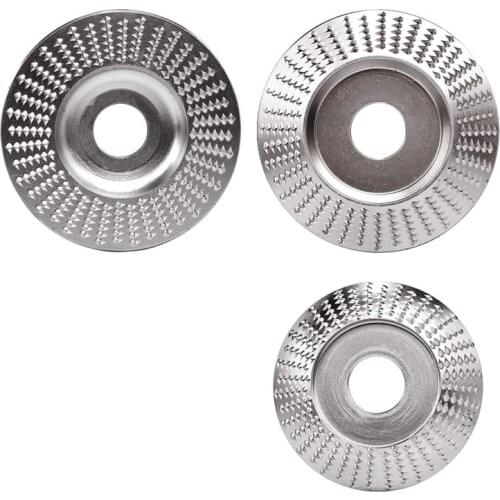 3Pcs 22mm Bore Wood Carving Disc Angle Grinding Wheel Rotary Disc Abrasive Sanding Carving Tool for Angle Grinder