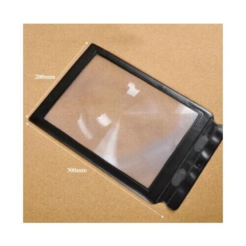 3X Glass Book Reading Aid Lens Page Reading Glass Lens Reading Magnifier Big A4 Full Page Sheet Useful 2.35