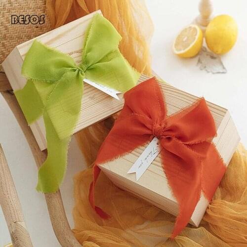 Fresh High grade Large Wooden Ribbon Gift Box Party Wedding Camping Cake Candy Tableware Packaging Decoration Wooden Gift Box