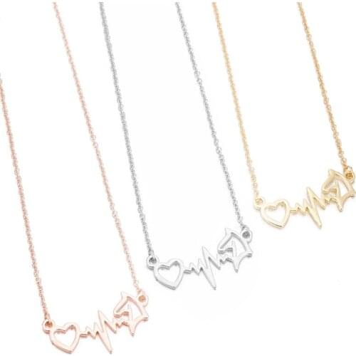 Chains on the neck 2020 heat necklaces women couple cute pendants stainless steel woman accessories fashion necklaces jewelry
